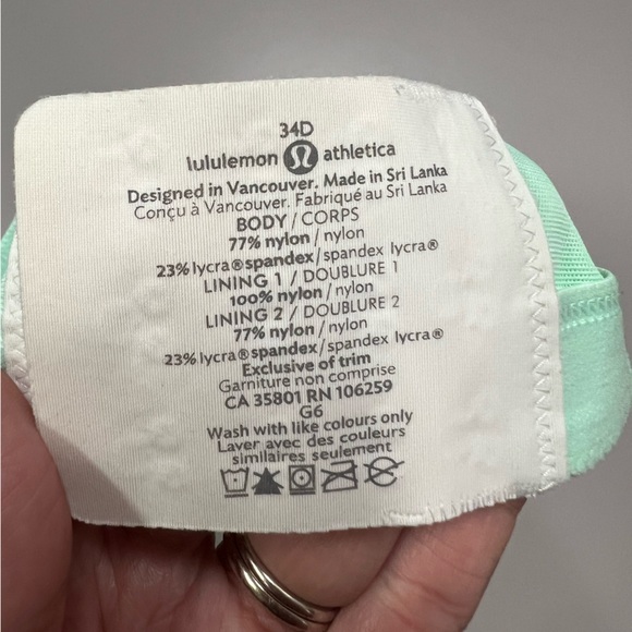 Lululemon 🍋 Ta Ta Tamer II Bra Size 34D - Picture 7 of 11